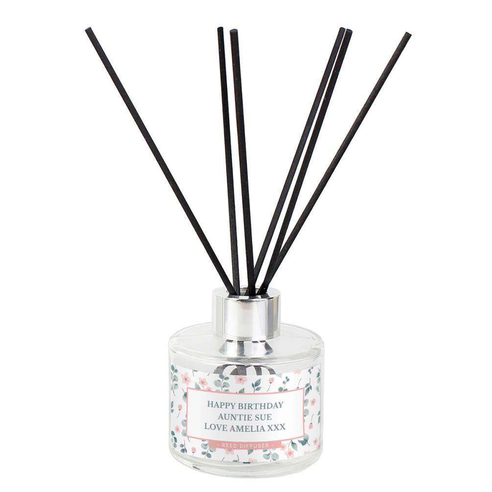Personalised Floral Reed Diffuser £13.49
